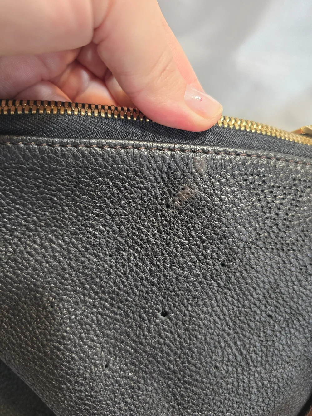 Authentic Louis Vuitton Mahina Selene MM Black Hobo Bag Set